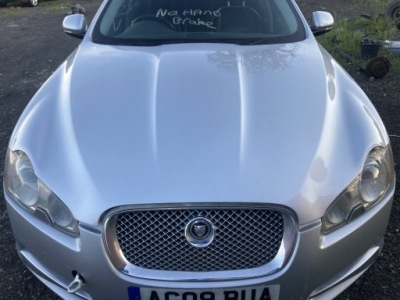 Капот jaguar xf 07-11r комплектная цвет mee серебристая фото №1