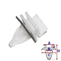 Honda accord viii cr-v crv клипсы накладки порога фото №1