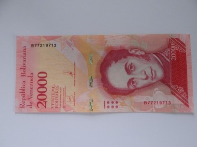 [B4329] Wenezuela 20000 bolivares 2017 r. UNC