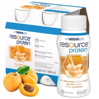 RESOURCE PROTEIN Smak morelowy 4 x 200 ml