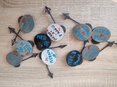 Заглушка фаркоп бампера перед meriva b 13267704 фото №1