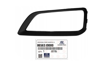 Hyundai kona 2017-2020 рамка противотуманной фары левая 86563j9000 оригинал фото №1