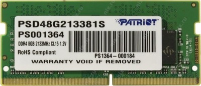 Patriot Signature 8GB 1x8GB 2133MHz DDR4 CL15
