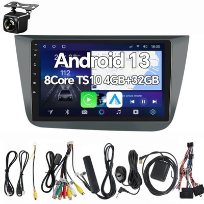 2DIN ANDROID 13 RADIO PARA SEAT ALTEA 2004-201  