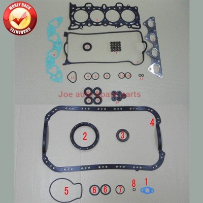 DEL MOTOR INTEGRO JUEGO DE FORROS JUEGO PARA HONDY CIVIC VI MODELU CRX I~3206  