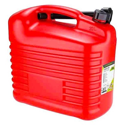 20L ROJO KANISTER PLASTIKOWY AL COMBUSTIBLE U2I98  