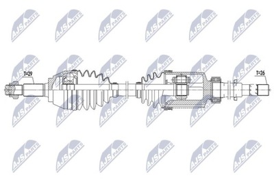 SEMI-EJE DE ACCIONAMIENTO NISSAN JUKE 1.6DIG-T 10- /PRAWA,MTM  