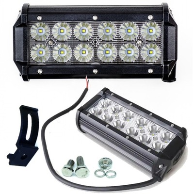 ФАРА РАБОЧАЯ ПАНЕЛЬ LED (СВЕТОДИОД ) 24W 1400LM 167MM FLOOD SZEROKOKĄTNA ECE R10 12V 24V