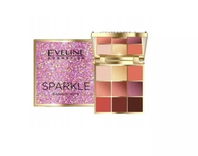 EVELINE COSMETICS SPARKLE EYESHADOW PALETA CIENI