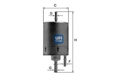 UFI ФІЛЬТРА ФИЛЬТР ТОПЛИВА