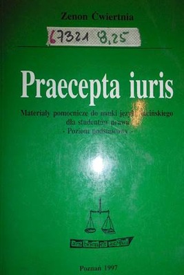 Praecepta iuris - Ćwiertniak Zenon