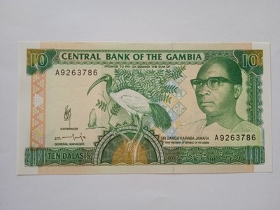 GAMBIA 10 DALASIS 1991-95 P13b (8301)