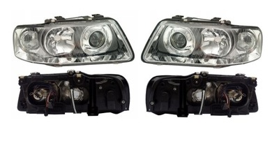 Комплект фары лампы передние audi a3 8l 2000-2003 комплект tyc фото №1