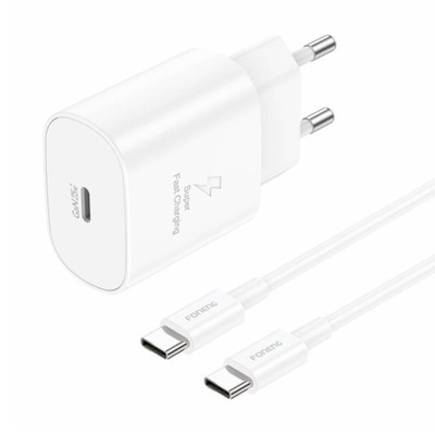 Foneng Ładowarka Sieciowa USB-C GaN Zasilacz QC 4.0 PD 25W + Kabel USB-C