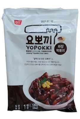 Topokki Black Soybean, kopytka, Korea 120g Yopokki