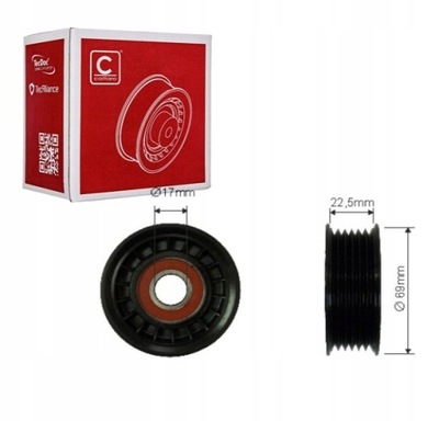 Caffaro 500219 ролик направляющая / направляющая, ремень клиновой зубчатый фото №1