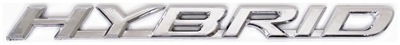 EMBLEMA LOGOTIPO INSCRIPCIÓN INSIGNIA HYBRID LEXUS CROMO 185  