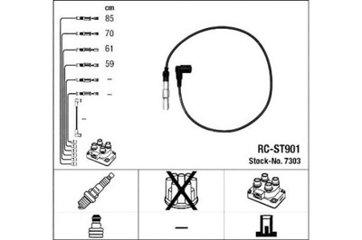 ПРОВОДИ ЗАПАЛЕННЯ VW 1,0 1,4 NGK