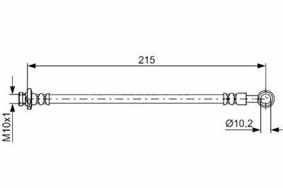 CABLE DE FRENADO ELÁSTICO PARTE TRASERA P NISSAN PATROL GR V 2.8D-4.8 06.97-  