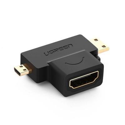 Ugreen przejściówka adapter ze złącza HDMI Typ A (żeński) na mini HDMI (męs