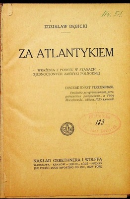 Za Atlantykiem 1921 r