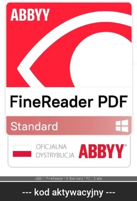 ABBYY FineReader 16 Standard 1PC / 3 lata