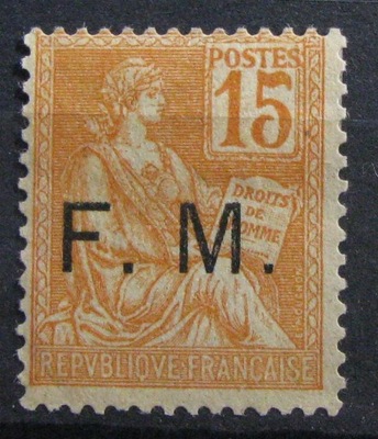 FRANCJA - Mi 1 (*) - bez kleju - Militar postmarken