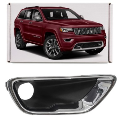 Jeep grand cherokee iv wk2 17-21 заглушка протитуманної фари права хром 68261710aa фото №1