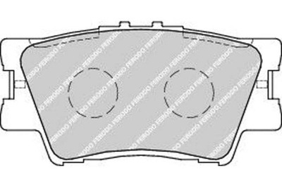 Ferodo гальмівні колодки гальмівні toyota camry 3.5 vvti xle фото №1
