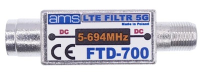 Filtr LTE 5G FTD-700 GSM block DC pass 24V AMS