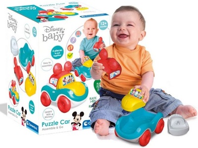 Samochodzik do składania Disney Clementoni Baby Mikey Miki Puzzle Car