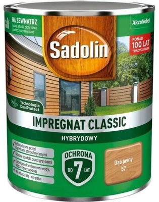 Sadolin Classic Hybrydowy Dąb Jasny 0,75 L