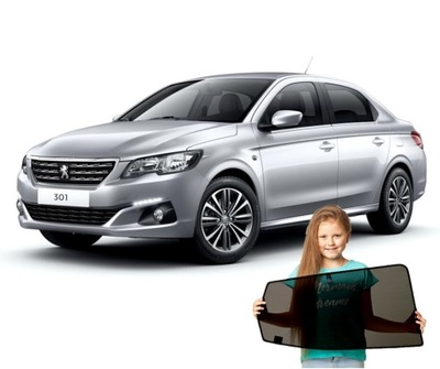 CURTAINS ON MAGNESACH PEUGEOT 301 SEDAN 2012-  