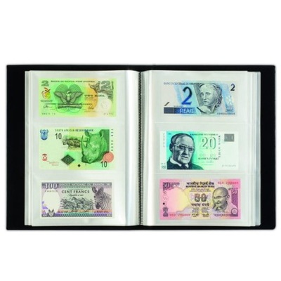 Klaser na 300 banknotów klasyczna czerń LEUCHTTURM