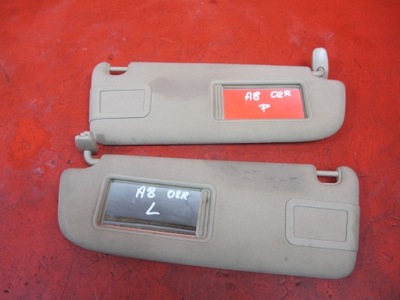 Audi a8 d3 защита солнцезащитная правая левая kpl фото №1