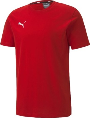 KOSZULKA MĘSKA PUMA TEAMGOAL 23 CASUALS TEE CZERWONA 656578 01 r S