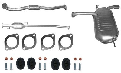 Kia sportage 2.0 2004 - гасник кінцевий середній труба фото №1