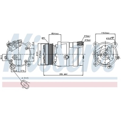 COMPRESOR ACONDICIONAMIENTO NISSENS 89062  