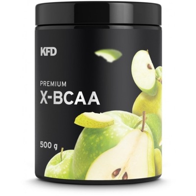 KFD Premium X-BCAA Instant-500g glutamina beta-alanina smak JABŁKO-GRUSZKA