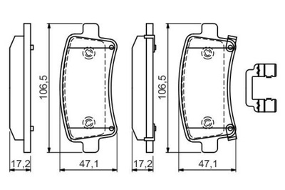 BOSCH 0 986 494 586 КОЛОДКИ ГАЛЬМІВНІ