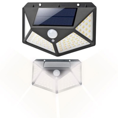 LAMPA SOLARNA 100LED Czujnik RUCHU i ZMIERZCHU