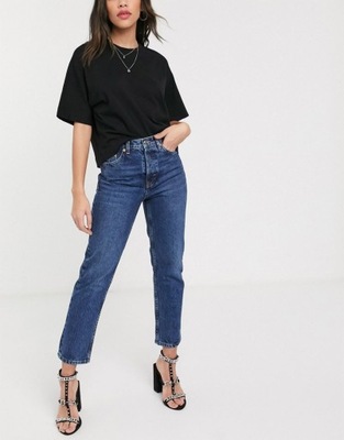 TOPSHOP JEANSY DAMSKIE NA ZAMEK PROSTE W32 L32 XBN