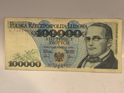 100000 ZŁOTYCH MONIUSZKO 1990 N 7395997