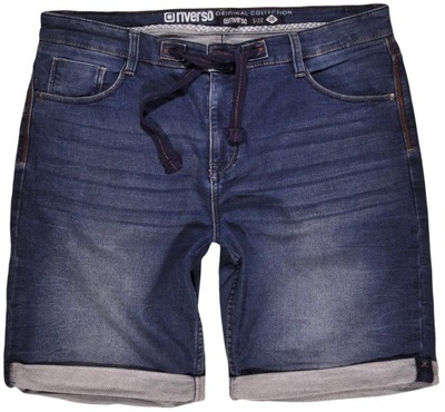 RIVERSO spodenki BLUE jeans SHORTS _ W31
