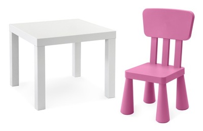 IKEA stolik LACK + krzeselko MAMMUT mamut