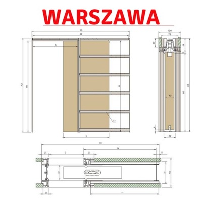 KASETA BEZOŚCIEŻNICOWA ESTIMA DRZWI 70 WARSZAWA !!