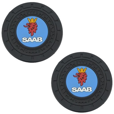 2 PIEZAS PVC PODKLADEK AL TAZA AUTO PAD SAAB  