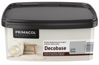 PRIMACOL Farba lateksowa ścienna DECOBASE 1l DUST D06