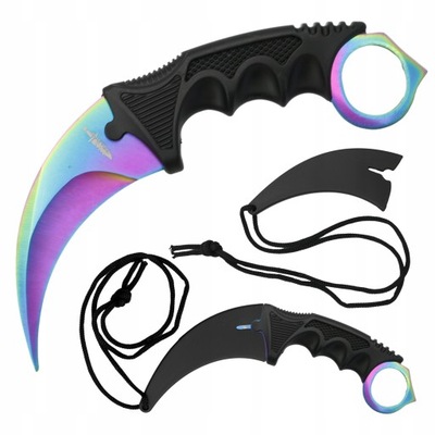 NÓŻ KARAMBIT TRENINGOWY CS:GO COUNTER STRIKE CS2 FADE TECZOWY
