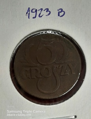 moneta 5 Groszy 1923r Brąz